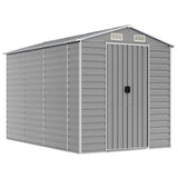 Vidaxl Garden Shed 191x300X198 CM Calvised Steel jasnoszary