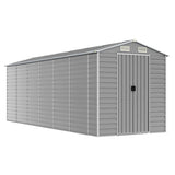 Vidaxl Garden Shed 191x555x198 cm ocynkowana stalowa jasnoszary