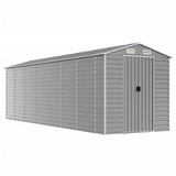 Vidaxl Garden Shed 191x640x198 cm ocynkowana stalowa jasnoszare szary