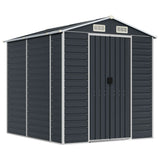 Vidaxl Garden Shed 191x215x198 cm ocynkowana stalowa antracyt -
