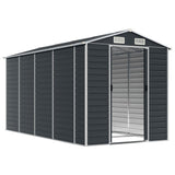 Vidaxl Garden Shed 191x385x198 cm pocinkani jekleni antracit -barvan