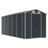 Vidaxl Garden Shed 191x470x198 cm ocynkowana stalowa antracyt -
