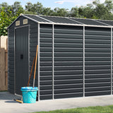 Vidaxl Garden Shed 191x470x198 cm ocynkowana stalowa antracyt -