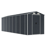Vidaxl Garden Shed 191x640x198 cm ocynkowana stalowa antracyt -