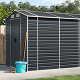 Vidaxl Garden Shed 191x640x198 cm ocynkowana stalowa antracyt -