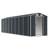 Vidaxl Garden Shed 191x725x198 cm Antracite in acciaio zincato