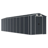 Vidaxl Garden Shed 191x810x198 cm verzinkter Stahl -Anthrazit -Verschärfen