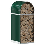 Vidaxl Brennholz Aufbewahrung 40x45x100 cm verzinktes Stahlgrün