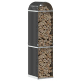Vidaxl haardhoutopslag 40x45x170 cm gegalvaniseerd staal antraciet