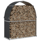 VIDAXL -Brennholzspeicher 120x45x140 cm verzinkter Stahl -Anthrazit