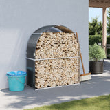 VIDAXL -Brennholzspeicher 120x45x140 cm verzinkter Stahl -Anthrazit
