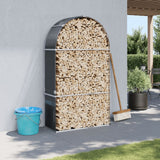 VIDAXL -Brennholzspeicher 120x45x210 cm verzinkter Stahl -Anthrazit
