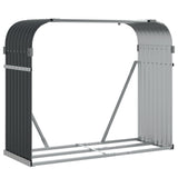Vidaxl Brennholz Speiche 120x45x100 cm verzinkter Stahl -Anthrazit