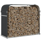 Vidaxl Brennholz Speiche 120x45x100 cm verzinkter Stahl -Anthrazit