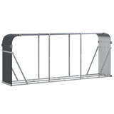 Vidaxl Brennholz Aufbewahrung 234x45x100 cm verzinkter Stahl -Anthrazit