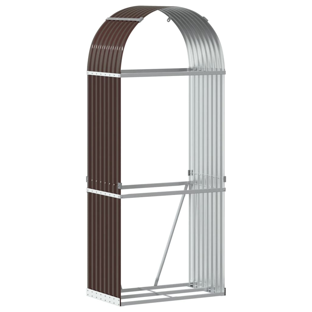 Vidaxl Storage za skladiščenje 80x45x190 cm pocinkano jekleno rjavo
