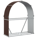 Vidaxl Storage za prireditve 120x45x140 cm pocinkano jekleno rjavo