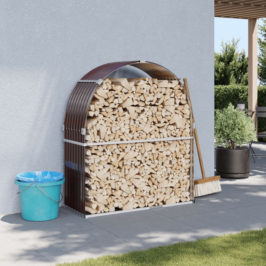 Vidaxl Storage za prireditve 120x45x140 cm pocinkano jekleno rjavo