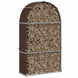 Vidaxl Storage za prireditve 120x45x210 cm pocinkano jekleno rjavo