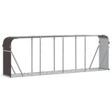 Almacenamiento de leña de Vidaxl 300x45x100 cm de acero galvanizado marrón