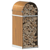 Vidaxl Brennholz Aufbewahrung 40x45x100 cm verzinktes Stahl hellbraun