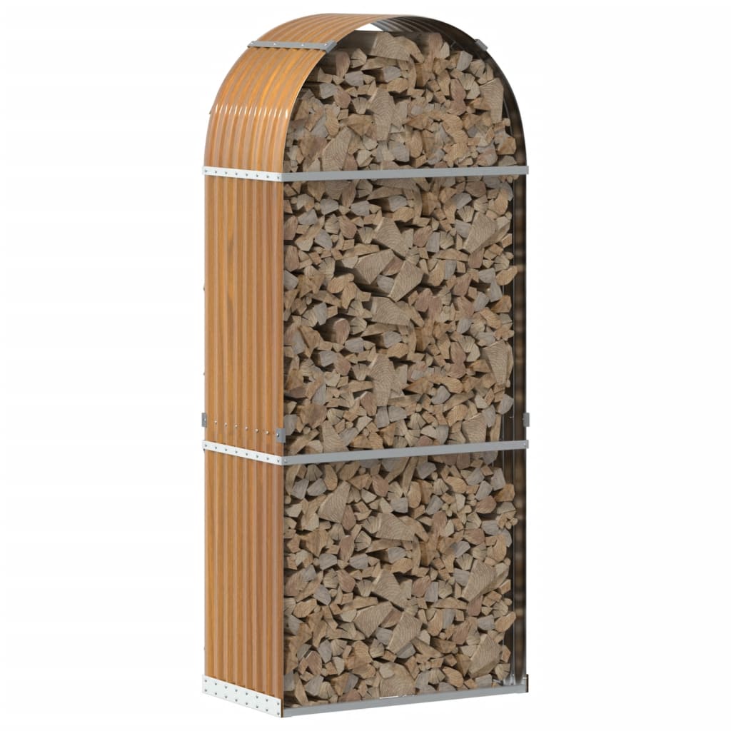 Vidaxl Storage za prireditve 80x45x190 cm pocinkano jekleno svetlo rjavo