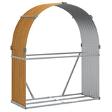 Vidaxl Brennholz Speicher 120x45x140 cm verzinktes Stahlhellbraun
