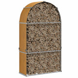 Vidaxl Brennholz Speicher 120x45x210 cm verzinkter Stahlhellbraun