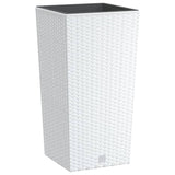 Vidaxl fioriera con bak rattan rimovibile 11 26,5 l pp bianco