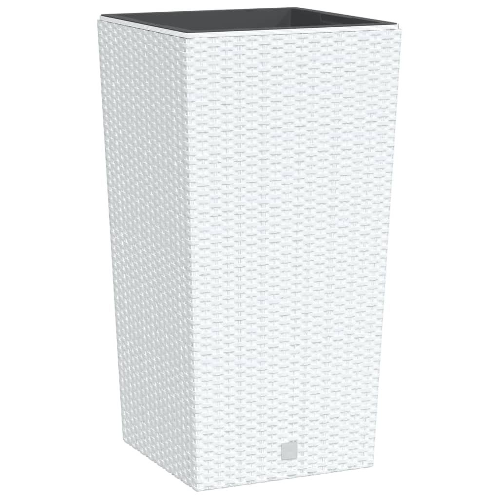 Vidaxl Planner with removable Bak Rattan Look 21 49 L Pp White
