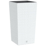Vidaxl Planner with removable Bak Rattan Look 21 49 L Pp White