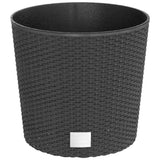 Plantador Vidaxl Bak Rattan Bak Bak Look 15 15.3 L PP Antracita