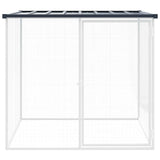 Vidaxl Poulet Coop mat Daach 103x98x90 cm galvaniséiert Stol Anthracit