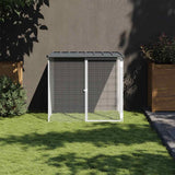 Vidaxl Poulet Coop mat Daach 103x98x90 cm galvaniséiert Stol Anthracit