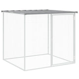 Vidaxl Chicken Coop con tetto 103x98x90 cm grigio chiaro grigio in acciaio