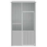 Vidaxl Vugel Cage 115x78x200 cm galvaniséiert Stol Grey