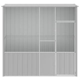 Vidaxl Vugelkäfeg 215x78x200 cm galvaniséiert Stol Grey