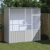 Vidaxl Vugelkäfeg 215x78x200 cm galvaniséiert Stol Grey
