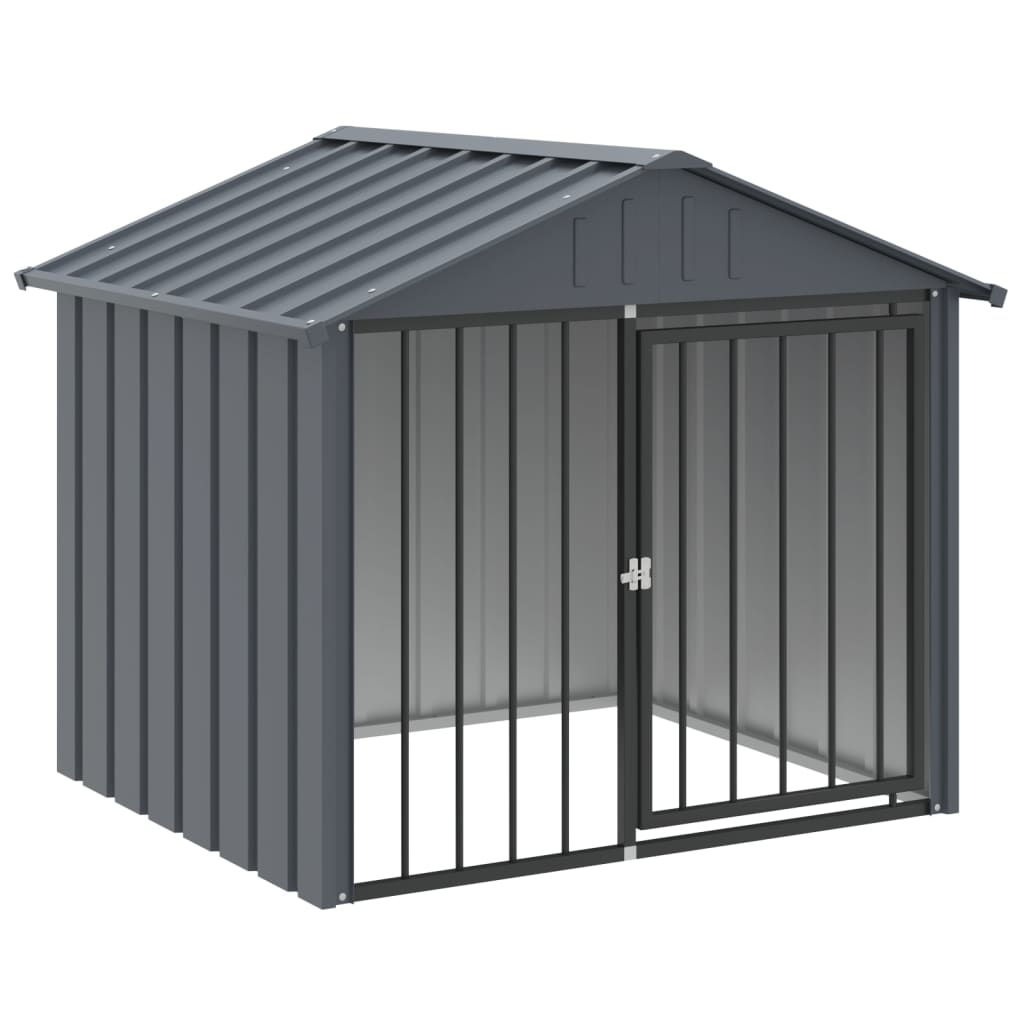 Vidaxl Dog Loft con tetto 117x103x102 cm in acciaio zincato