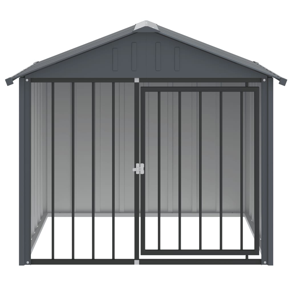 Vidaxl Dog Loft con tetto 117x103x102 cm in acciaio zincato