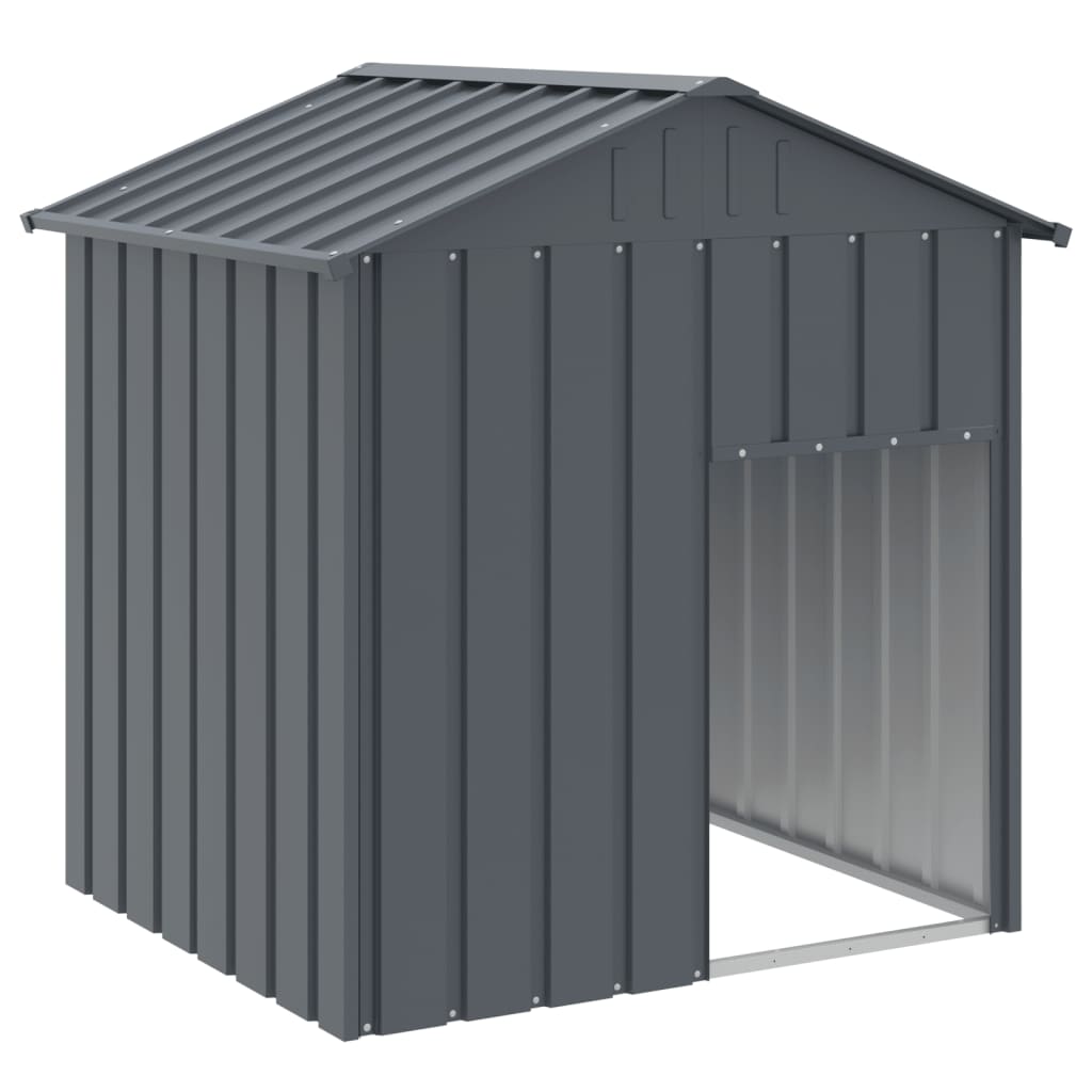 Vidaxl Dog Loft con tetto 117x103x123 cm antracite in acciaio zincato