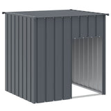 Strych pies vidaxl z dachem 110x103x109 cm galwanizowany stalowy antracyt