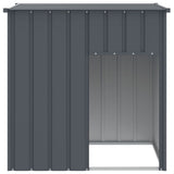Strych pies vidaxl z dachem 110x103x109 cm galwanizowany stalowy antracyt