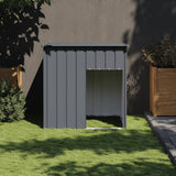 Strych pies vidaxl z dachem 110x103x109 cm galwanizowany stalowy antracyt