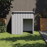 Vidaxl dog loft with roof 110x103x109 cm galvanized steel gray