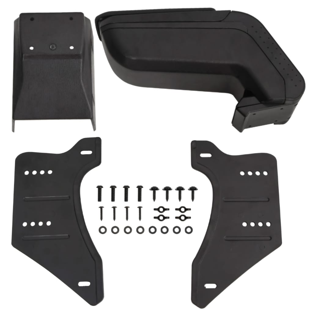 Vidaxl opěradlo univerzální 14x30x (32-48,5) cm abs černá