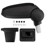 Vidaxl Armrest 14x33x (32-48.5) CM ABS Black