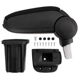 Vidaxl Armrest 12x32x (34-50) cm ABS Sort