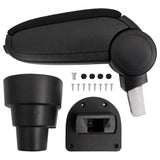 Vidaxl Armrest 15.5x32x (41-54) CM ABS Black