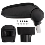 Vidaxl Armrest 12x32x (32-49) cm ABS Sort